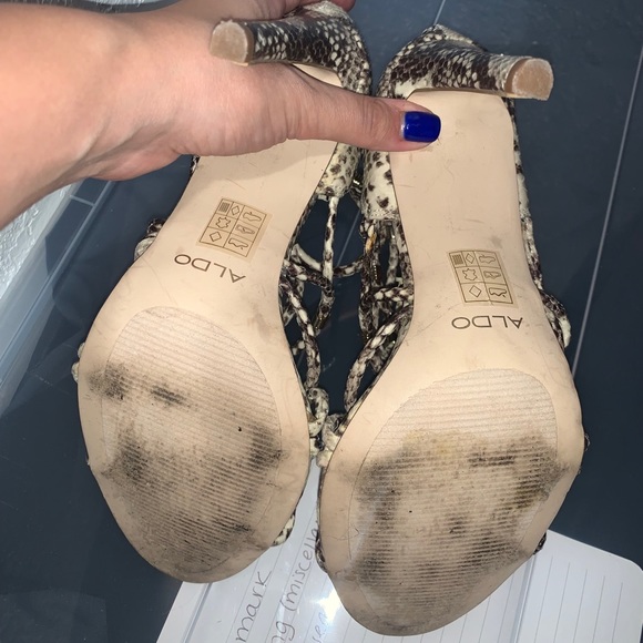 Faux snakeskin Aldo heels - Picture 4 of 5